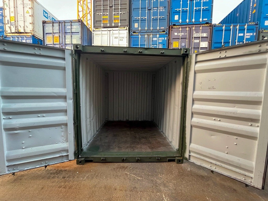 contenedor de envío usado de 3 m, hzku 395 127 7 contenedor de envío usado de 3 m, hzku 395 127 7